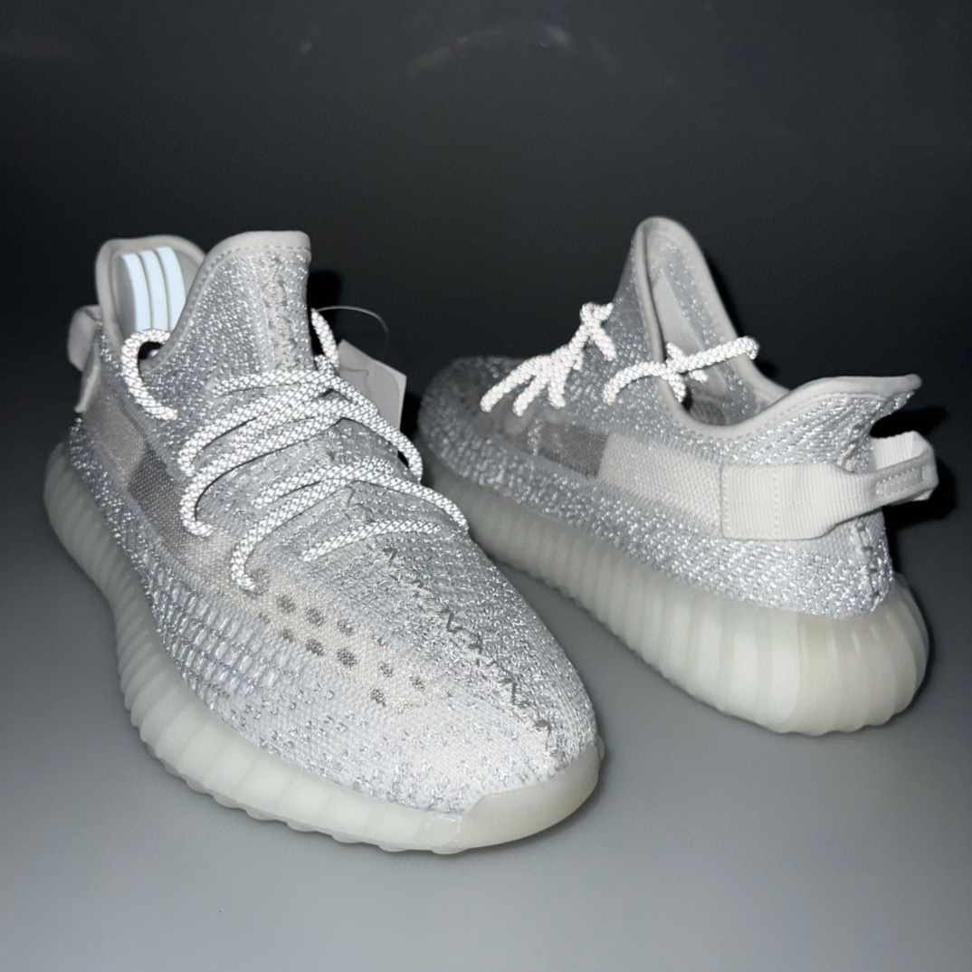 Kanye West x Adidas Yeezy Boost 350 V2"White/Reflective 「鏤空白銀全反光滿天星」
