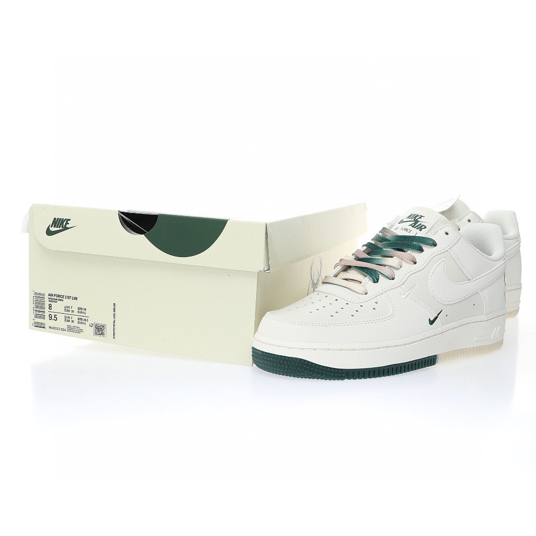 Nike Air Force 1 “雄鹿隊米白深綠迷你雙鉤子”