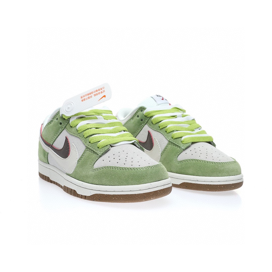 Dunk Low “麂皮灰綠雙鉤”