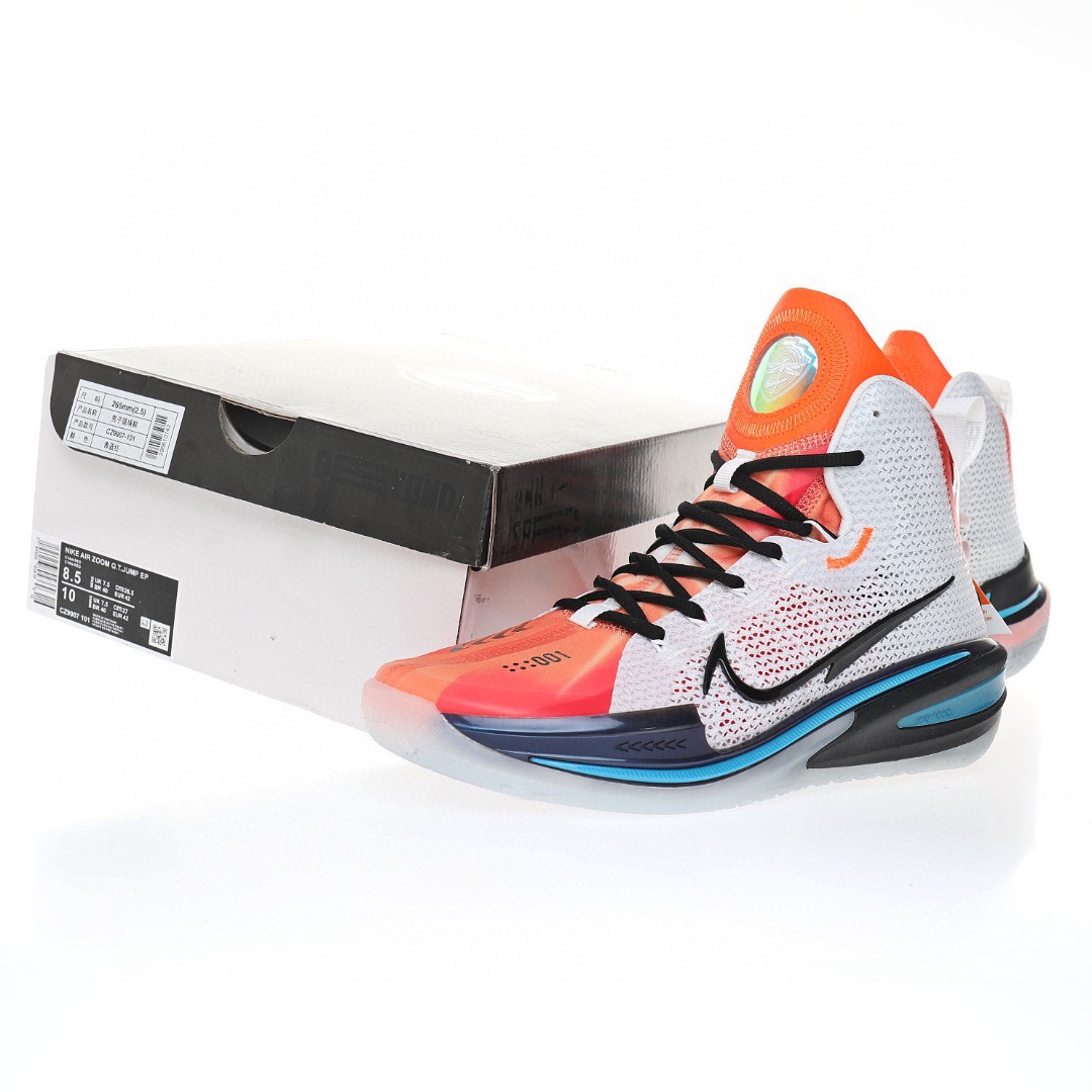 GT Jump High EP"White/orange/Black/Navy"超跑級輕量高幫幫休閒運動籃球鞋「白橙黑海軍藍」