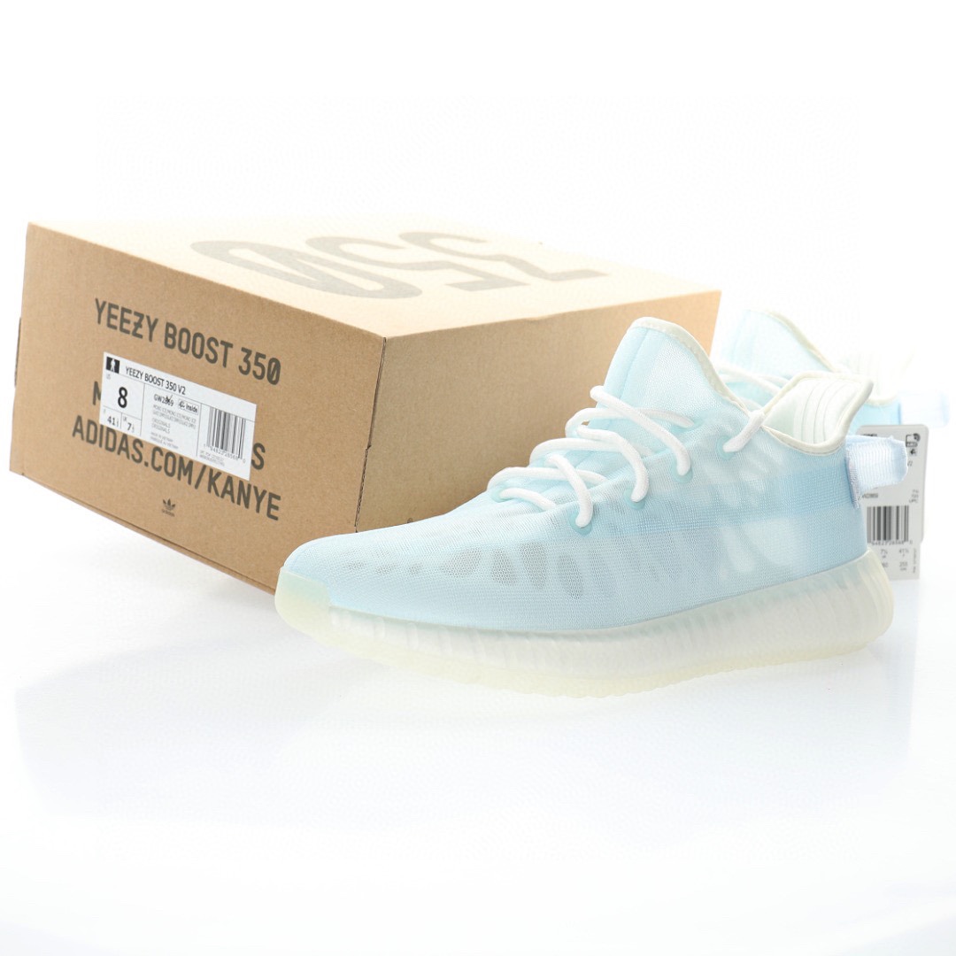 Adidas Yeezy Boost 350 V2"Mono Ice 「全透冰藍」