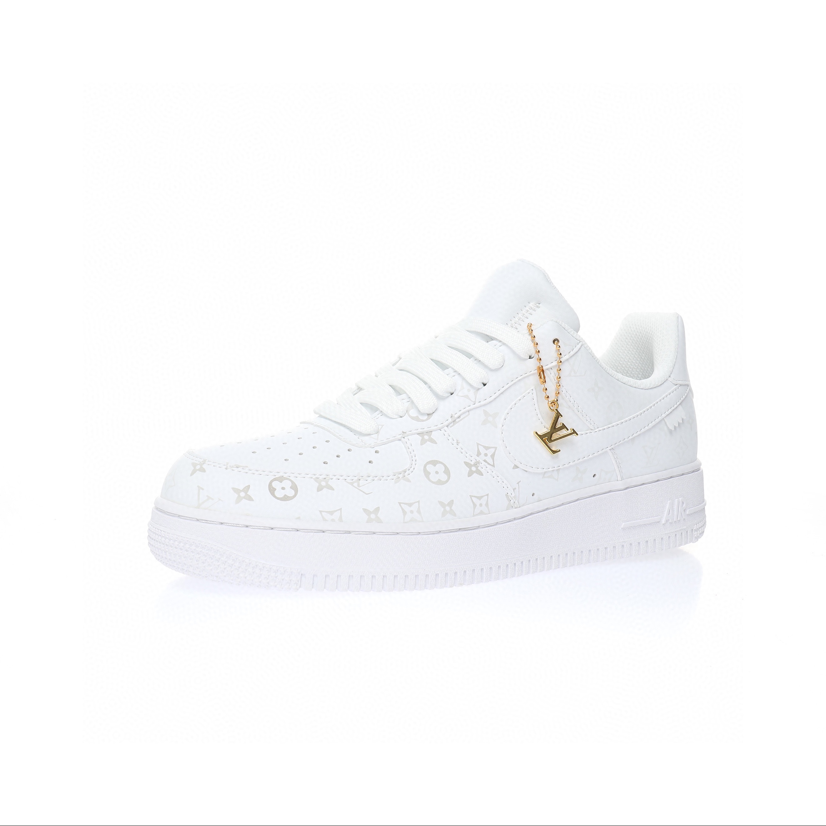 Nike Air Force 1 “白黑淺黃LV老花光變紫外線”