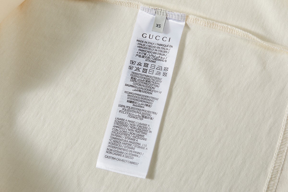 G9012 Gucci古馳 2023春夏新款 定制260g雙紗純棉面料