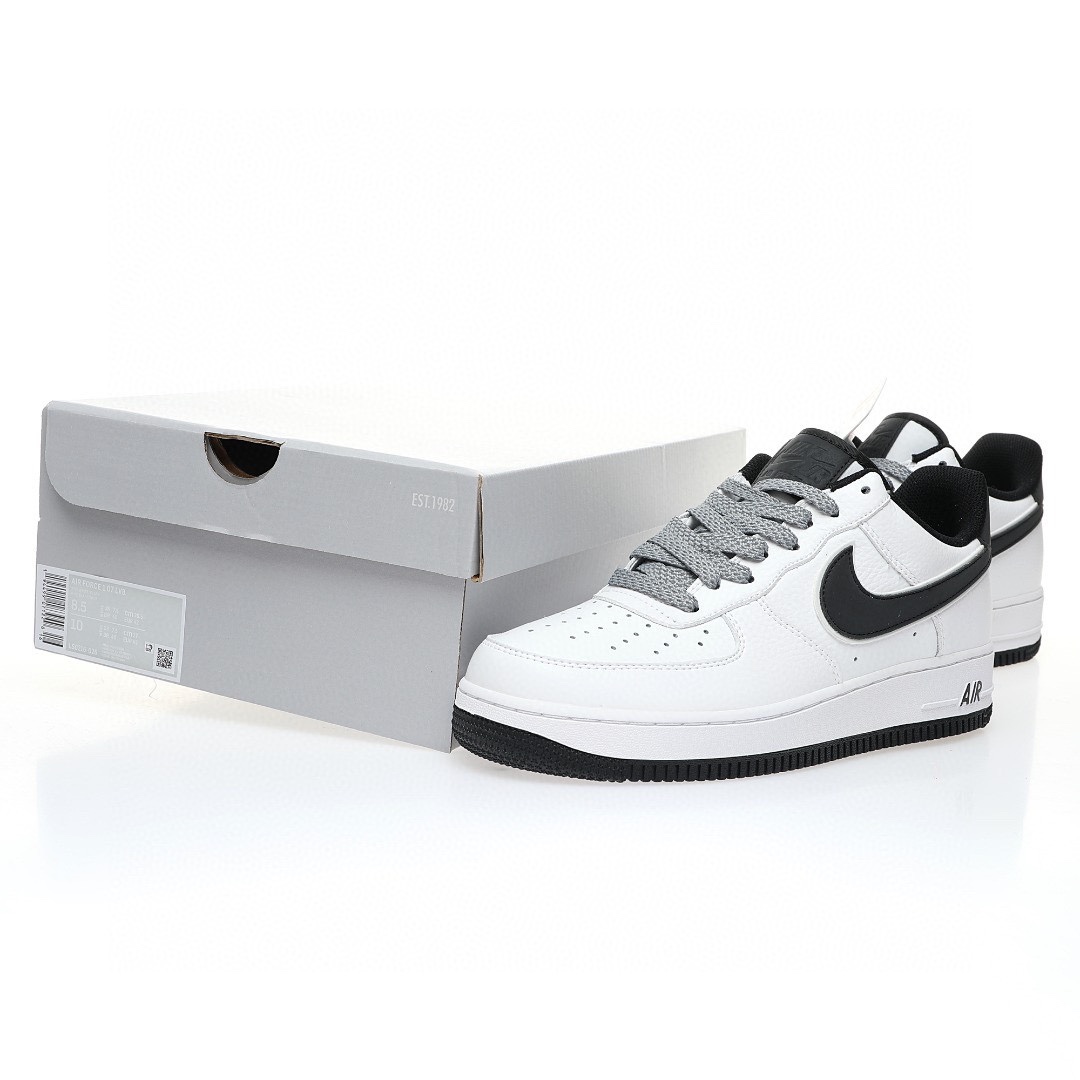 Nike Air Force 1 “皮革白黑天使反光鉤子”