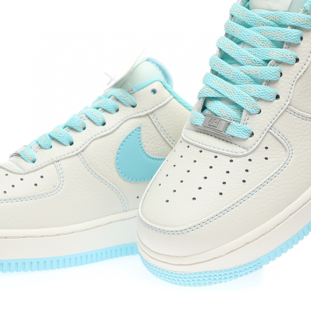 Nike Air Force 1 「荔枝皮米白月藍Sup」