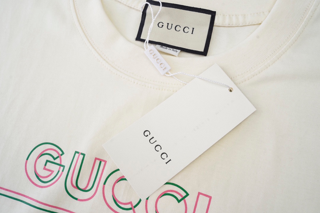 G9012 Gucci古馳 2023春夏新款 定制260g雙紗純棉面料