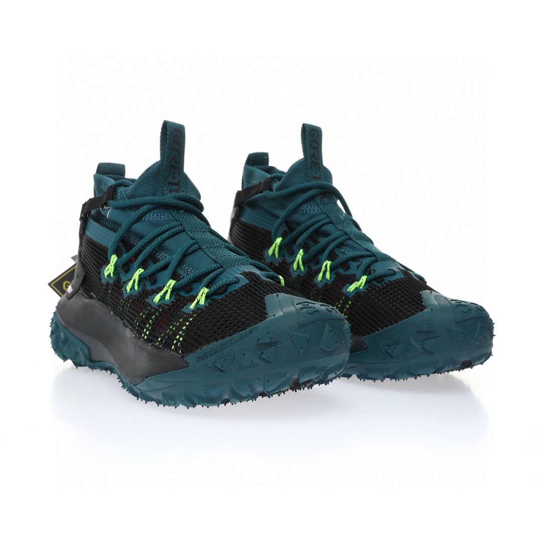 NIKE ACG Mountain Fly GTX SE Mid"Black/Volt"ACG山脈2代系列中幫戶外登山越跑徒步休閒運動鞋「網布黑石綠螢光綠」