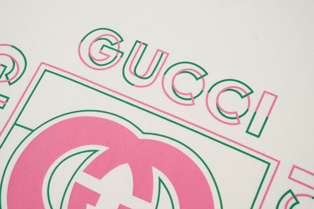 G9012 Gucci古馳 2023春夏新款 定制260g雙紗純棉面料