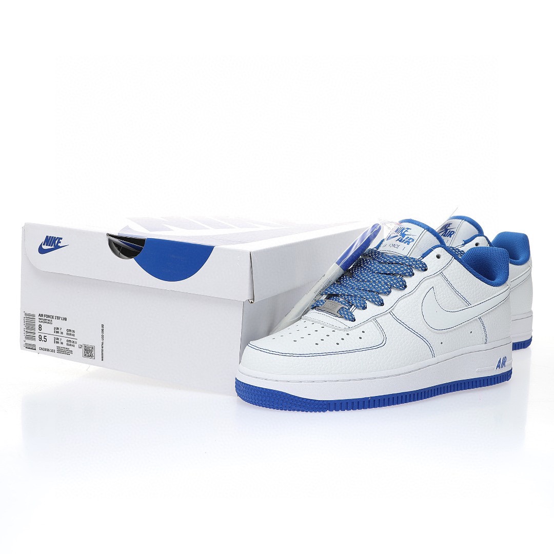 Nike Air Force 1 “皮革白皇家藍3M天使反光”