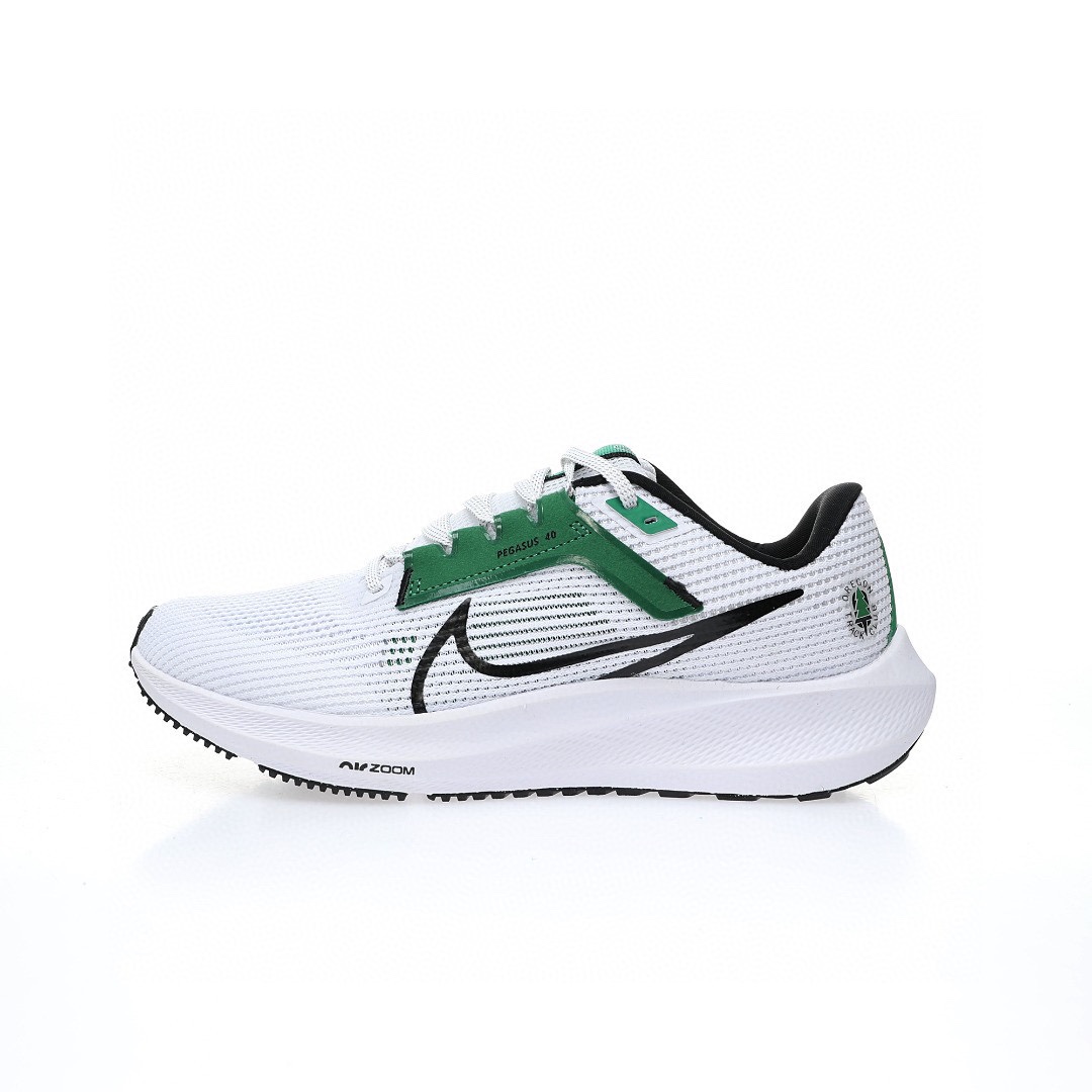 Nike Air Zoom Pegasus 40 Wide"Oregon Track Club"40代超級飛馬渦輪增壓馬拉松休閒運動慢跑鞋「網織白綠黑鈎子」