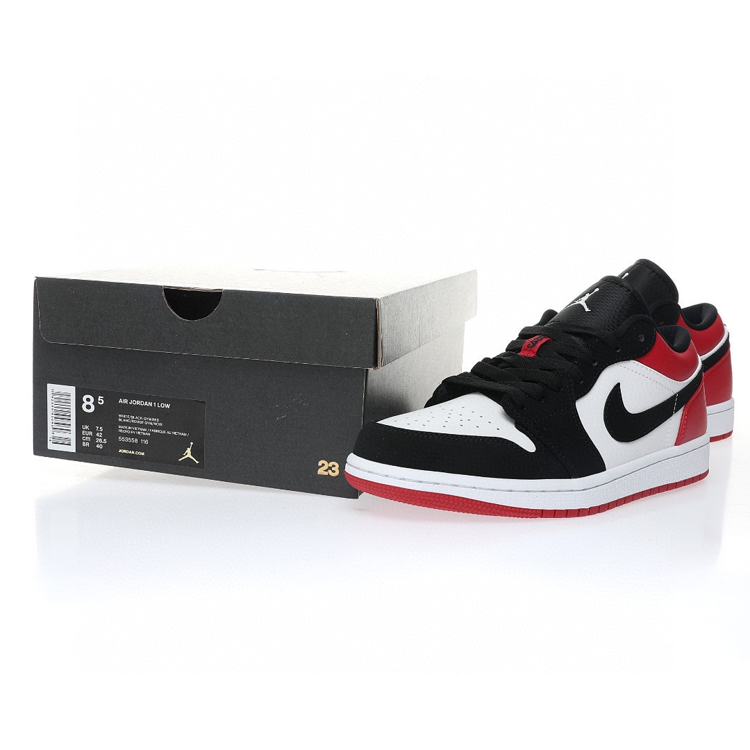Nike Air Jordan 1 “低幫黑紅腳趾”