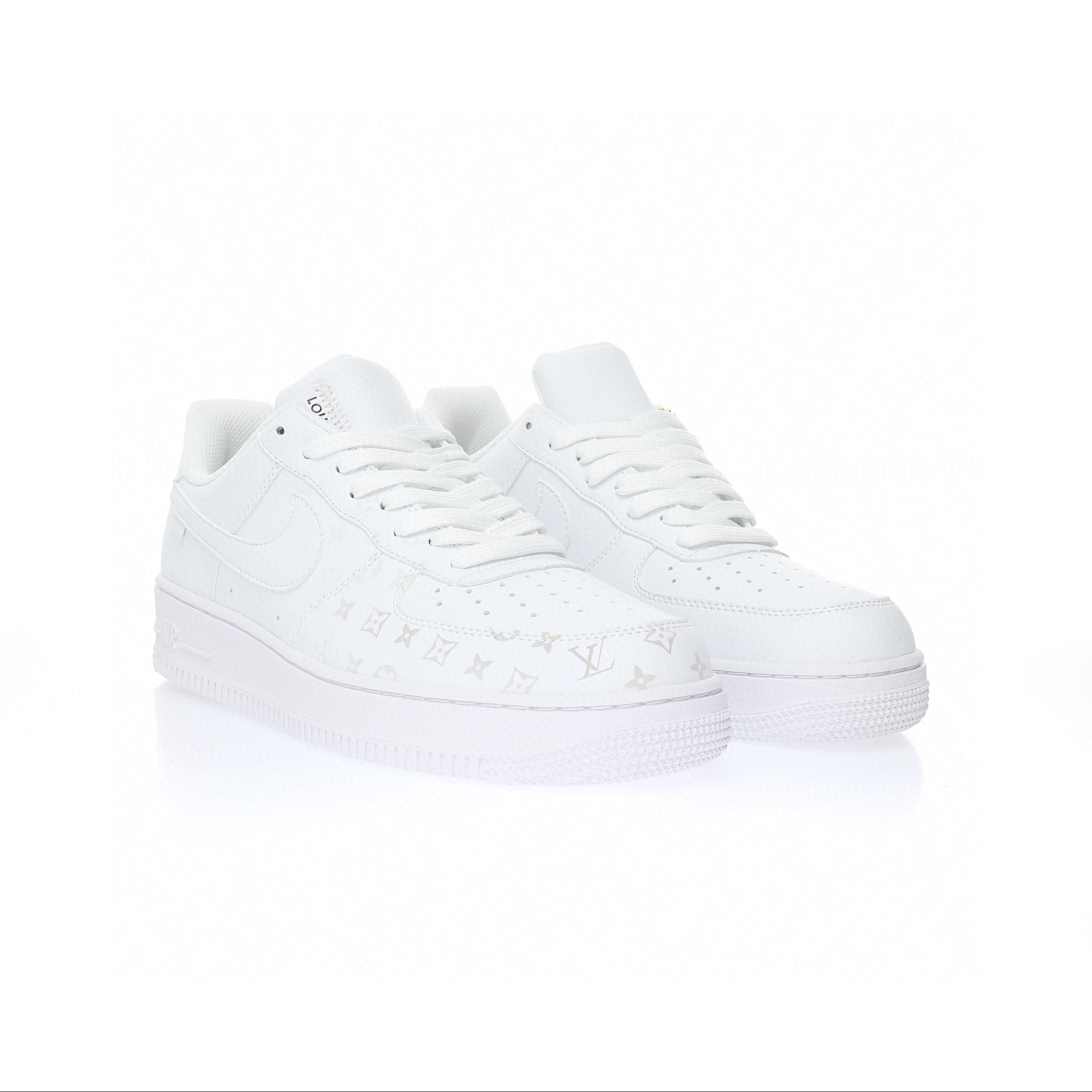 Nike Air Force 1 “白黑淺黃LV老花光變紫外線”