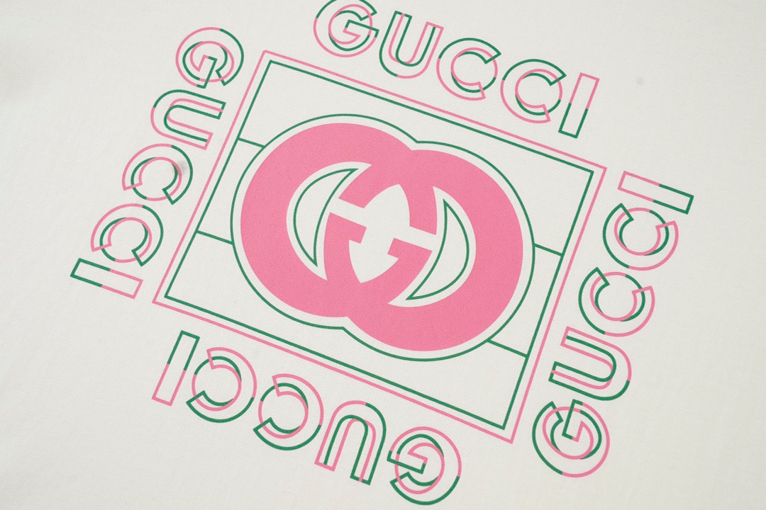 G9012 Gucci古馳 2023春夏新款 定制260g雙紗純棉面料