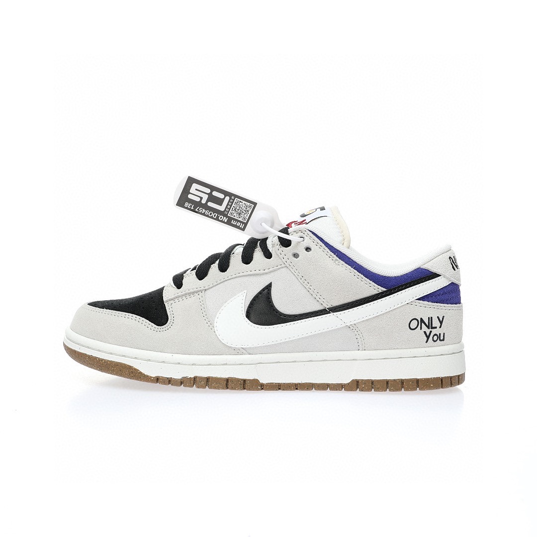 Dunk Low 浅灰树莓紫黑白双钩