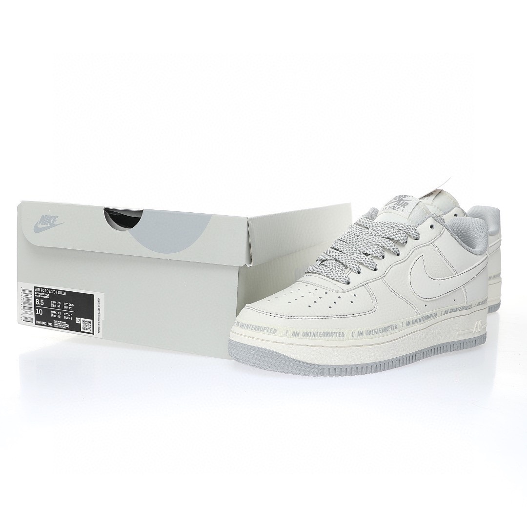 Nike Air Force 1 “米白灰簽名塗鴉3M”