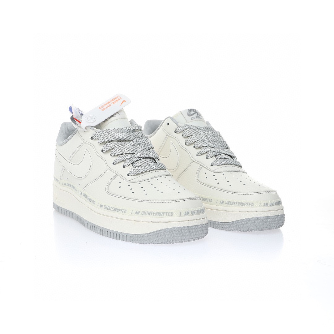 Nike Air Force 1 “米白灰簽名塗鴉3M”
