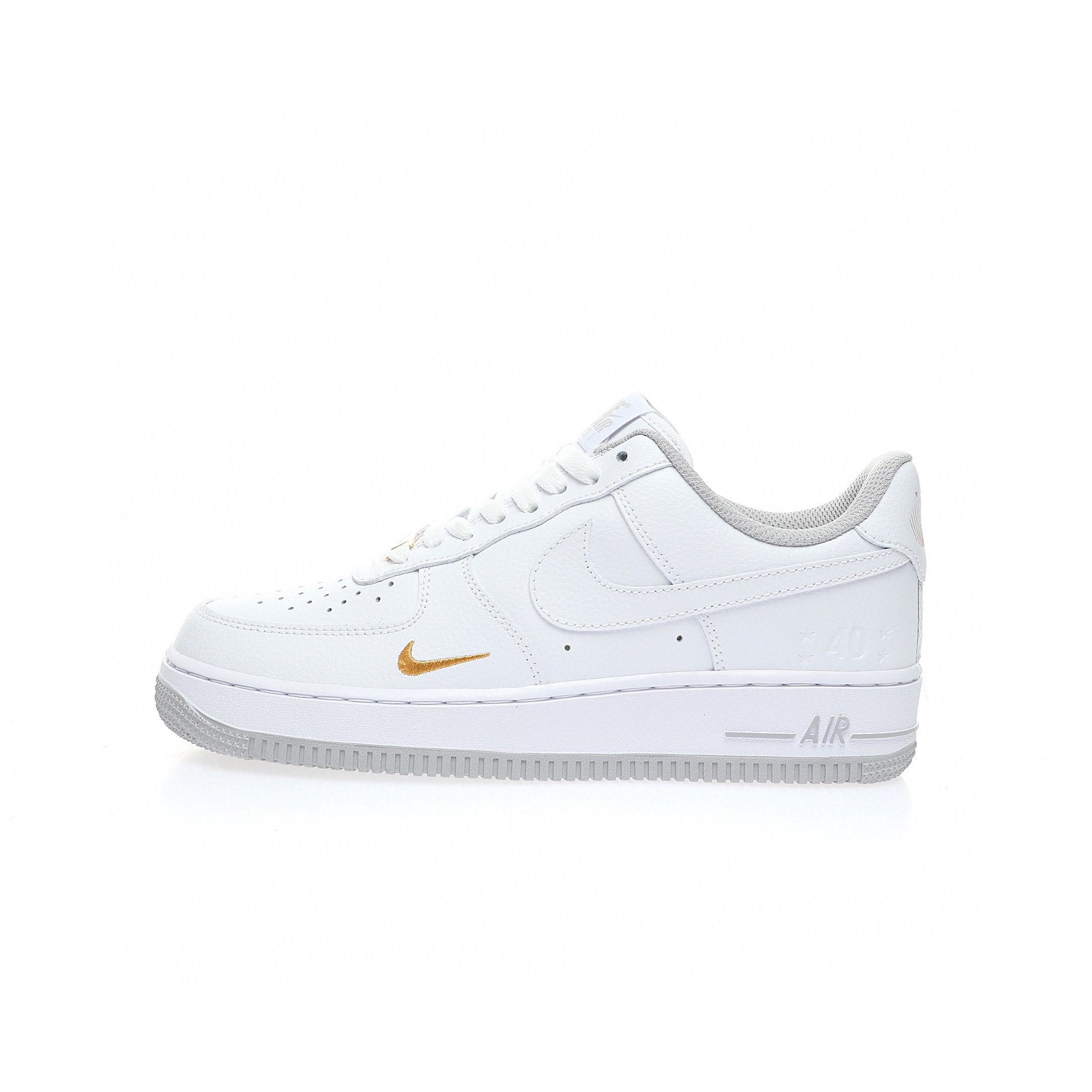 Nike Air Force 1 “40週年版白淺灰金小鉤”