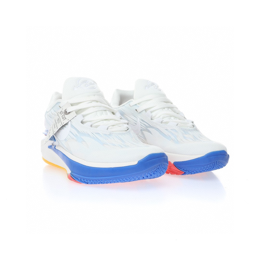 Nike Air Zoom GT Cut 2 EP"Summit White Blue"超跑级2代低帮休闲运动篮球鞋“顶峰白宝蓝红黄”