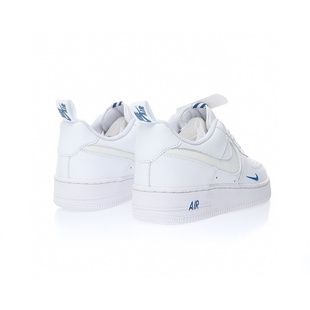 Nike Air Force 1 “皮革白寶藍小雙鉤3M鉤”