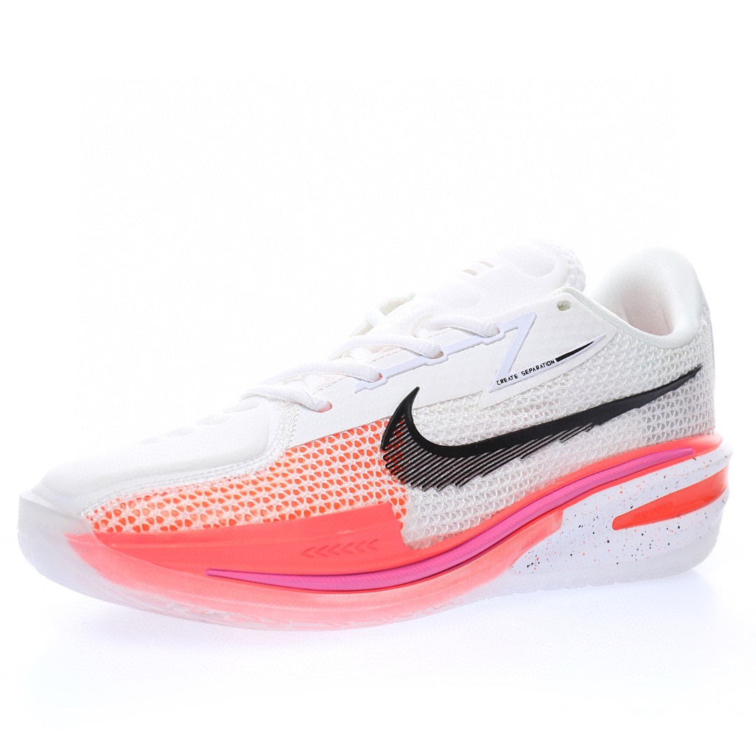 GT Cut EP"White Crimson"超跑級低幫休閒運動籃球鞋「白黑螢光紅粉」