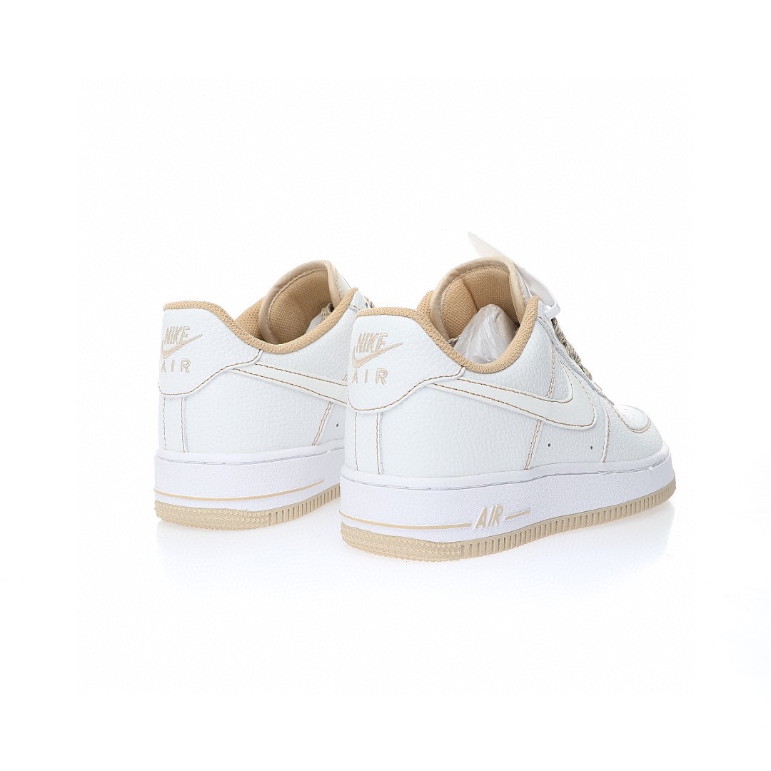 Nike Air Force 1 “白淺棕簽名塗鴉”