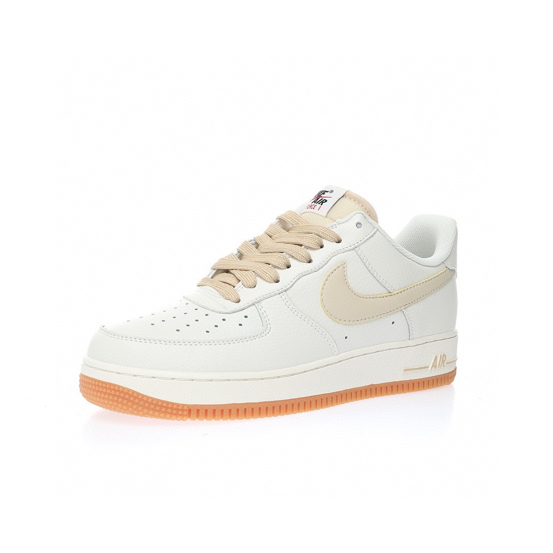 Nike Air Force 1 “皮革奶白奶油黃生膠底”