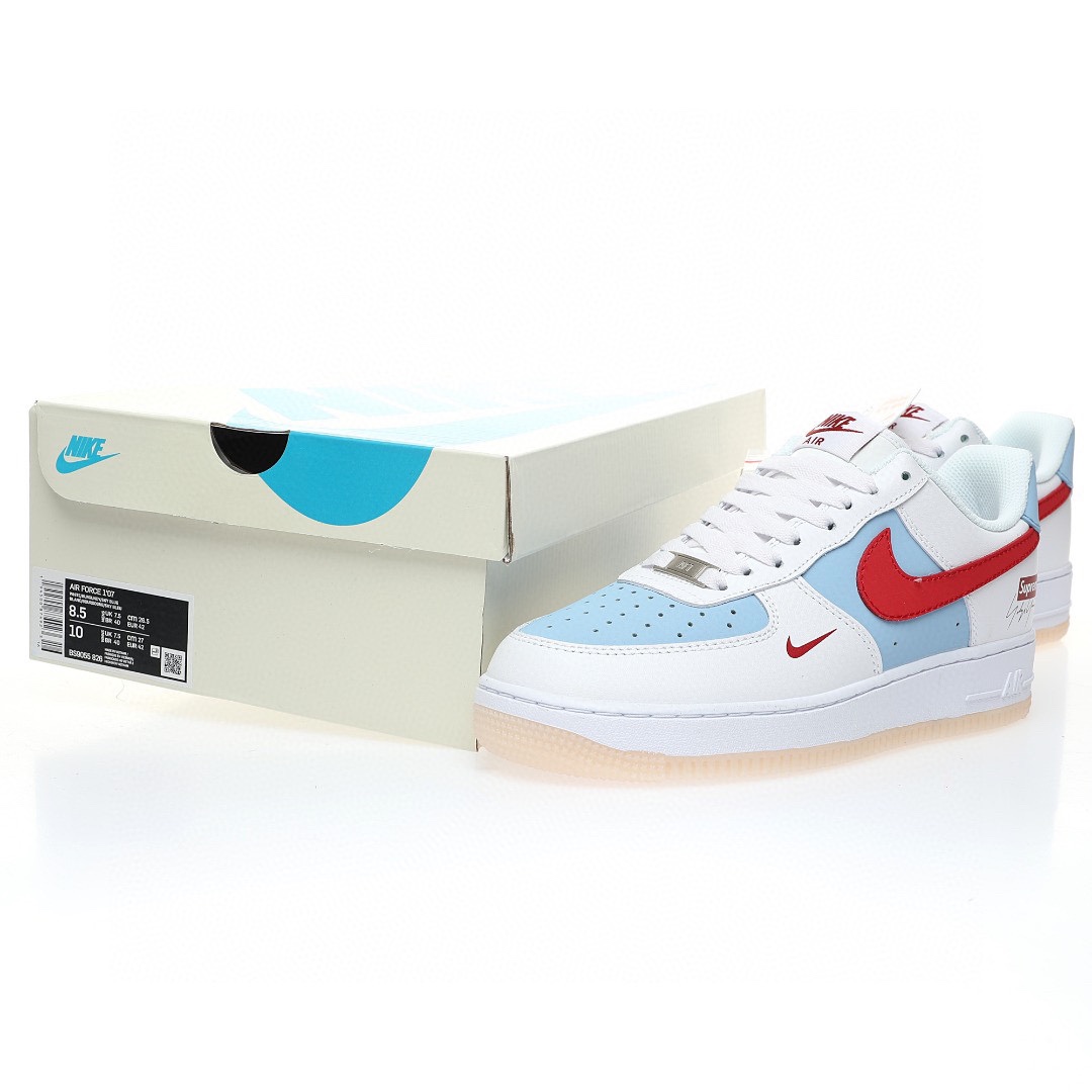 Nike Air Force 1 “皮革白天藍紅Sup”