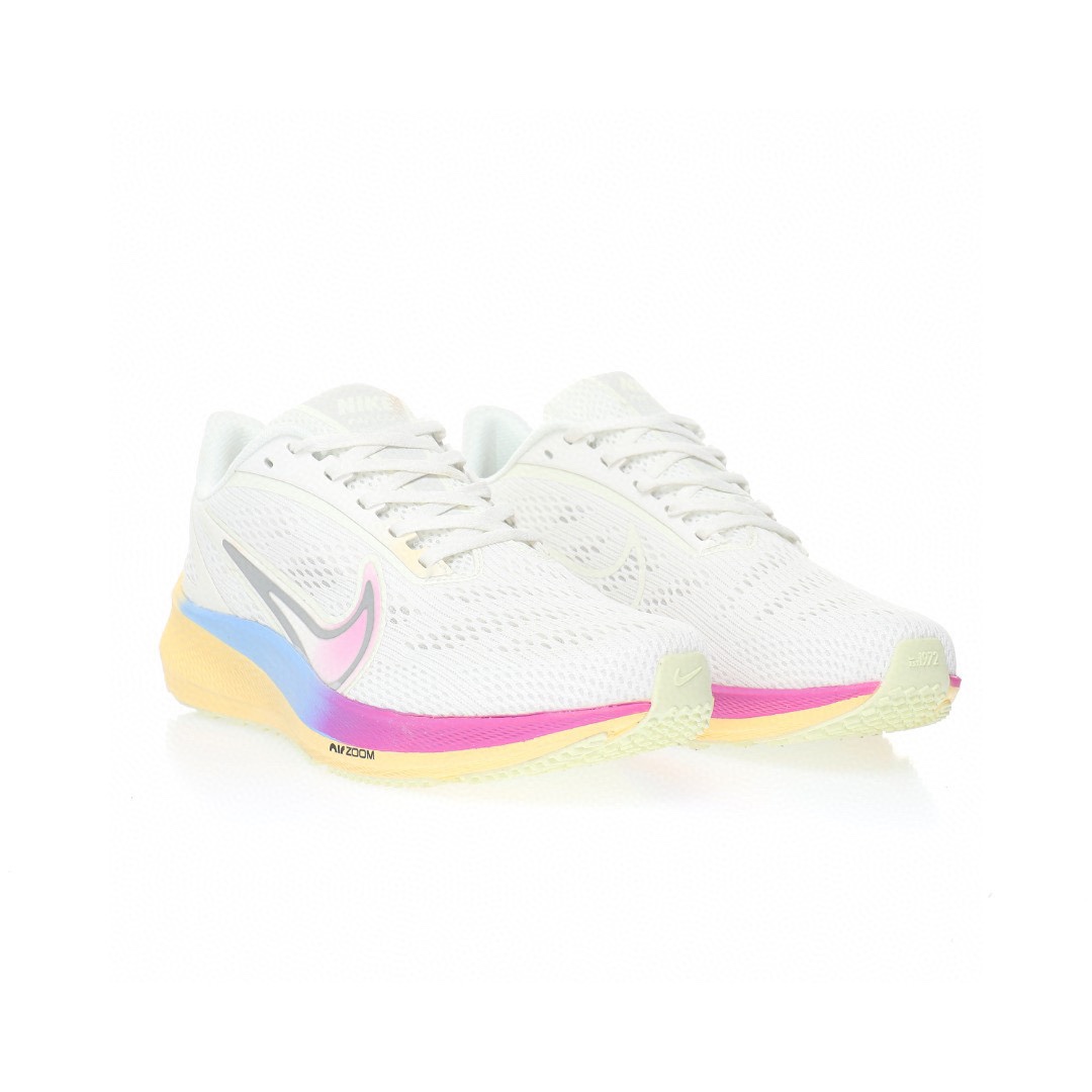 Nike Air Zoom Pegasus 39代超級飛馬渦輪增壓馬拉松休閒運動慢跑鞋「網織白紫藍漸變」