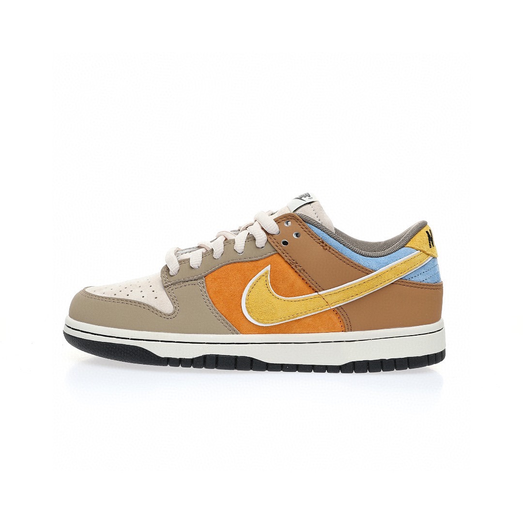 Dunk Low “摩卡棕橙黃”