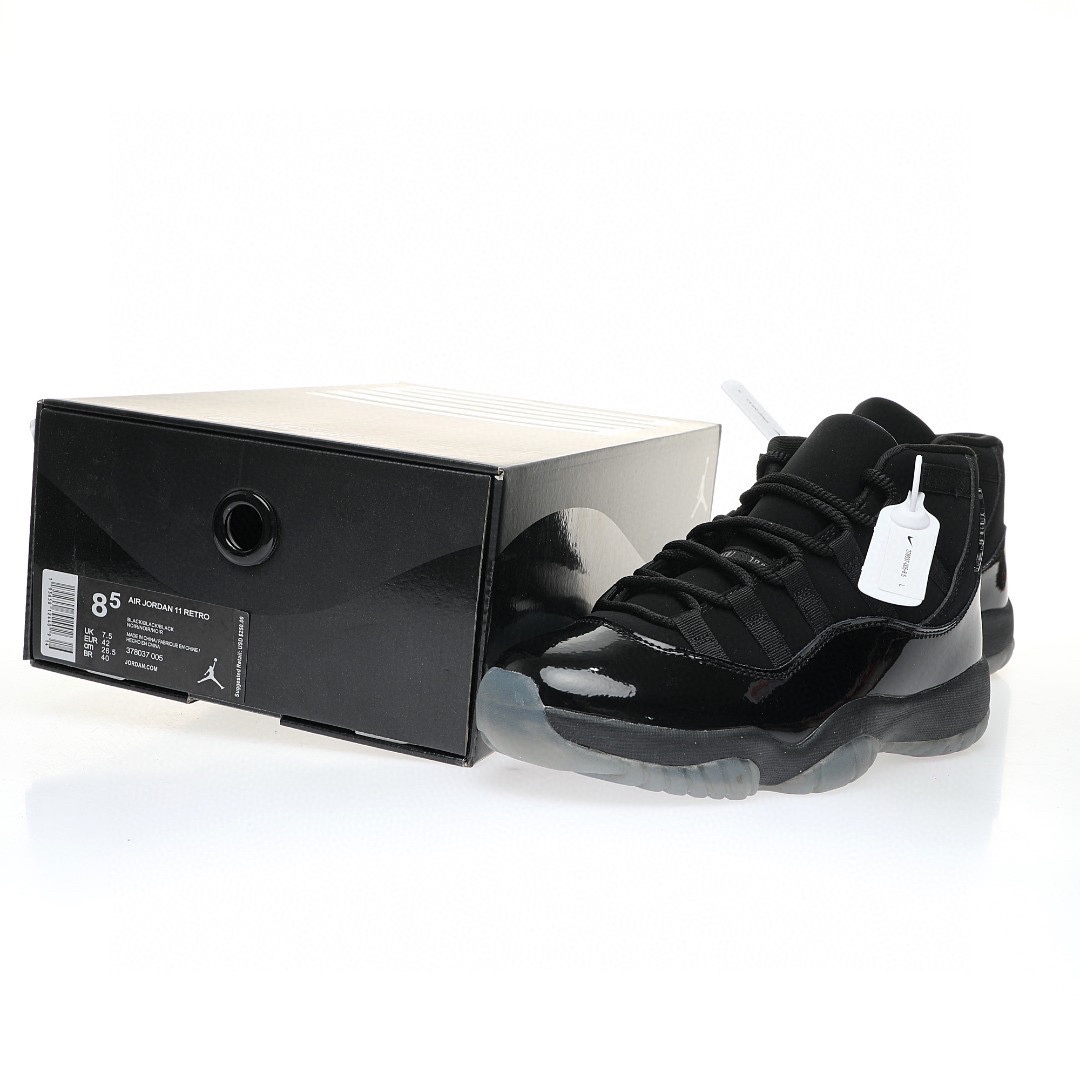 Nike Air Jordan 11 Retro High"Cap and Gown"AJ11代邁克爾·喬丹高幫運動文化籃球鞋“全黑麂皮黑武士伽馬藍”