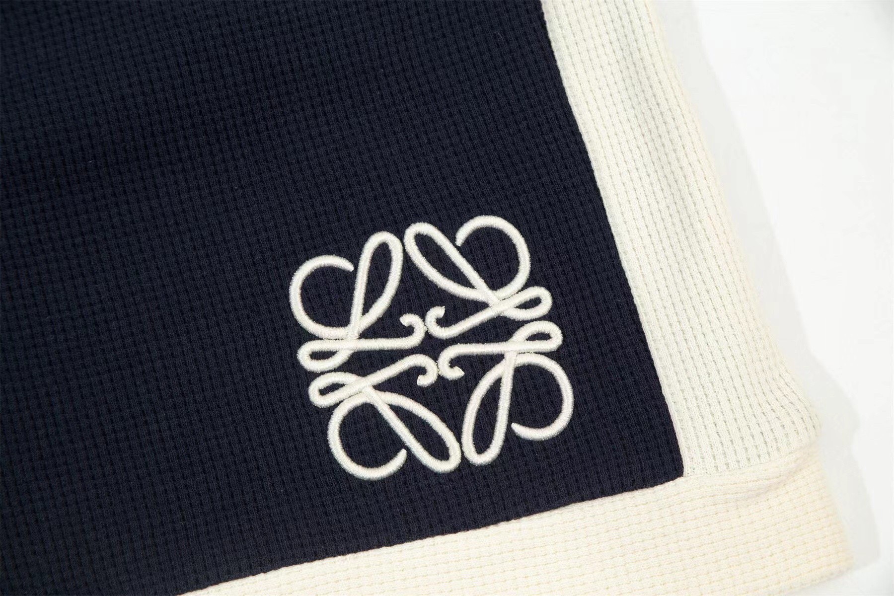 Z919  LOEWE夏季新款 2023專櫃定制華夫格純棉面料