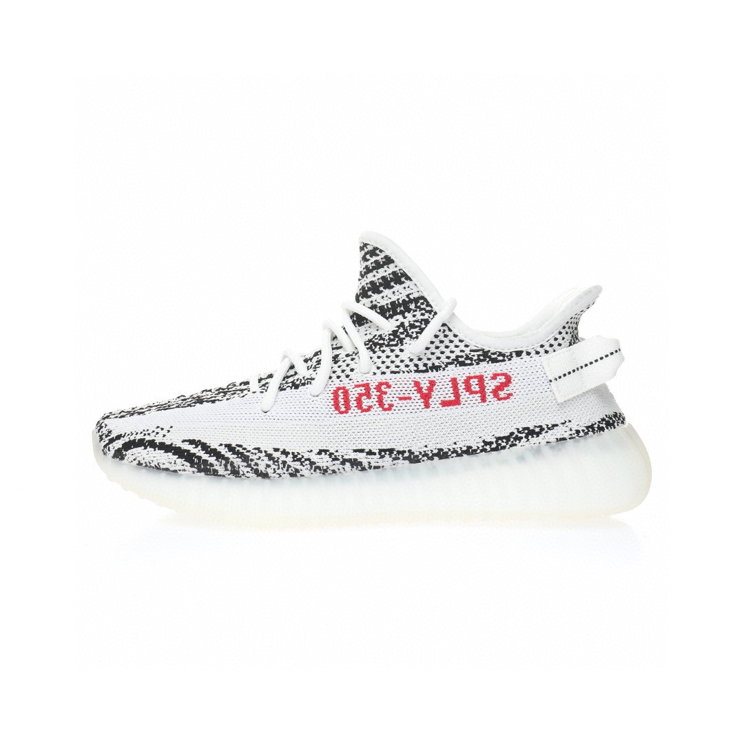 Kanye West x Adidas Yeezy Boost 350 V2"Zebra 「斑馬白黑紅字」