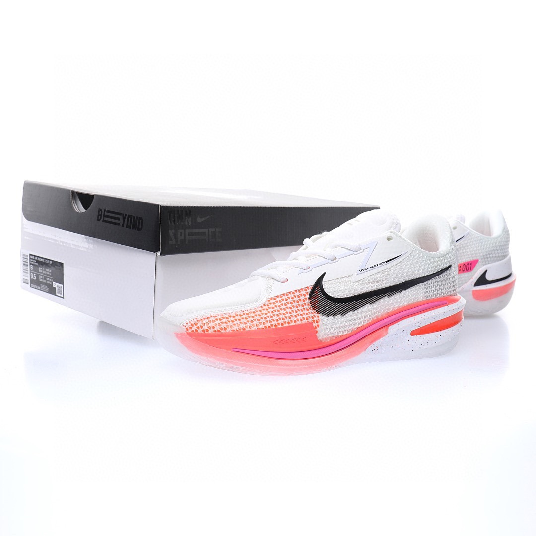 GT Cut EP"White Crimson"超跑級低幫休閒運動籃球鞋「白黑螢光紅粉」