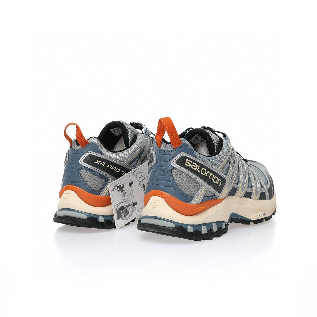 Salomon XA Pro 3D GTX"Quarry/Sand/Blue"XA專業型系列潮流越野機能戶外休閒運動跑步鞋「深灰藍銀」