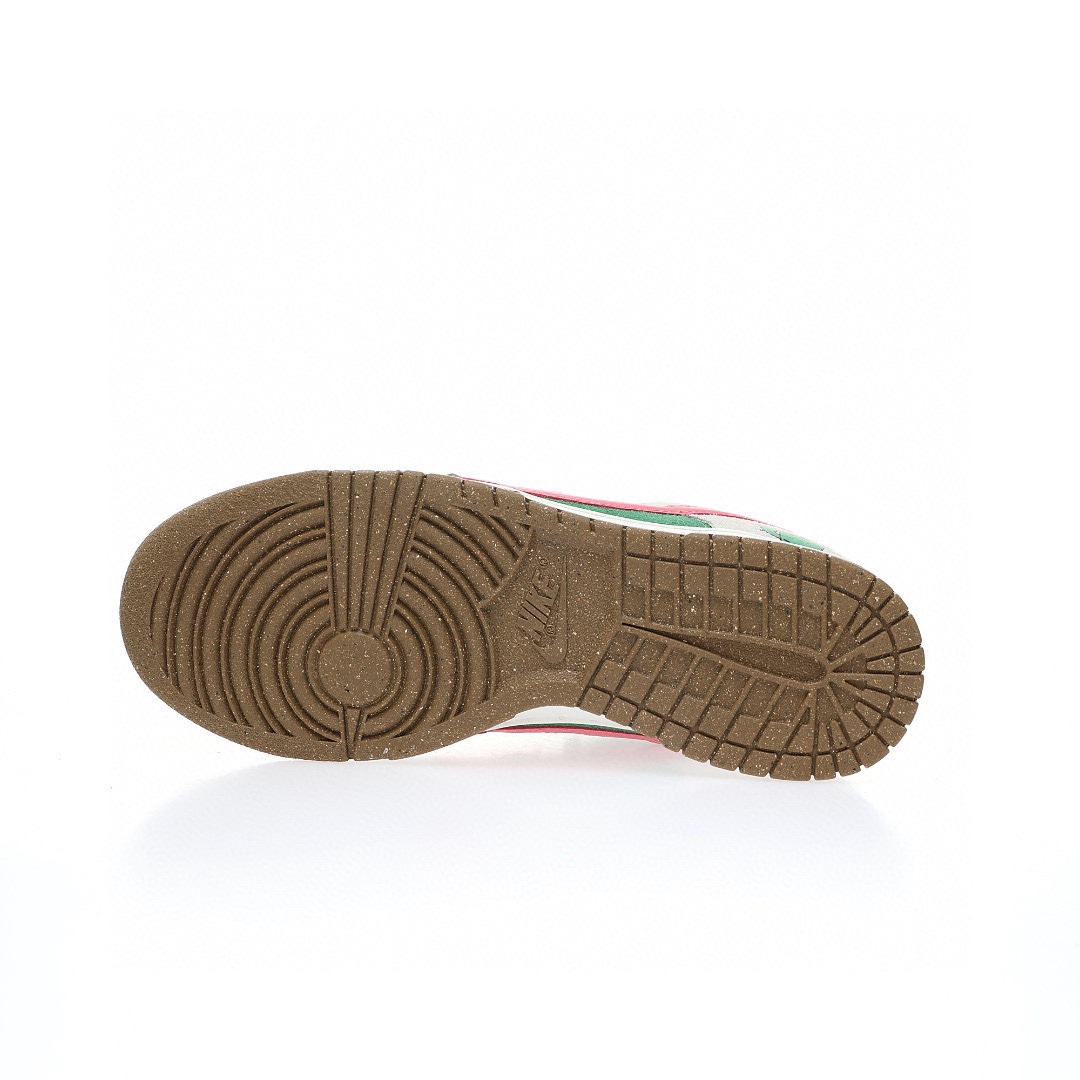 Dunk Low 翻毛淺灰綠粉雙鈎仙人掌