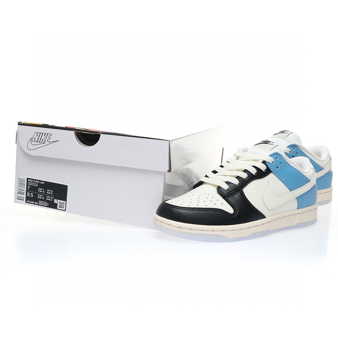 Dunk Low “拼接黑白藍小閃電”