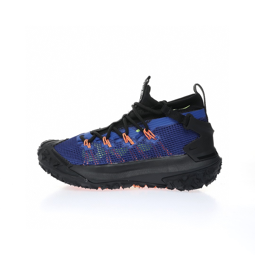 NIKE ACG Mountain Fly GTX SE Mid"Black/Royal Blue/Orange"ACG山脈2代系列中幫戶外登山越跑徒步休閒運動鞋「網布黑皇家藍橘」