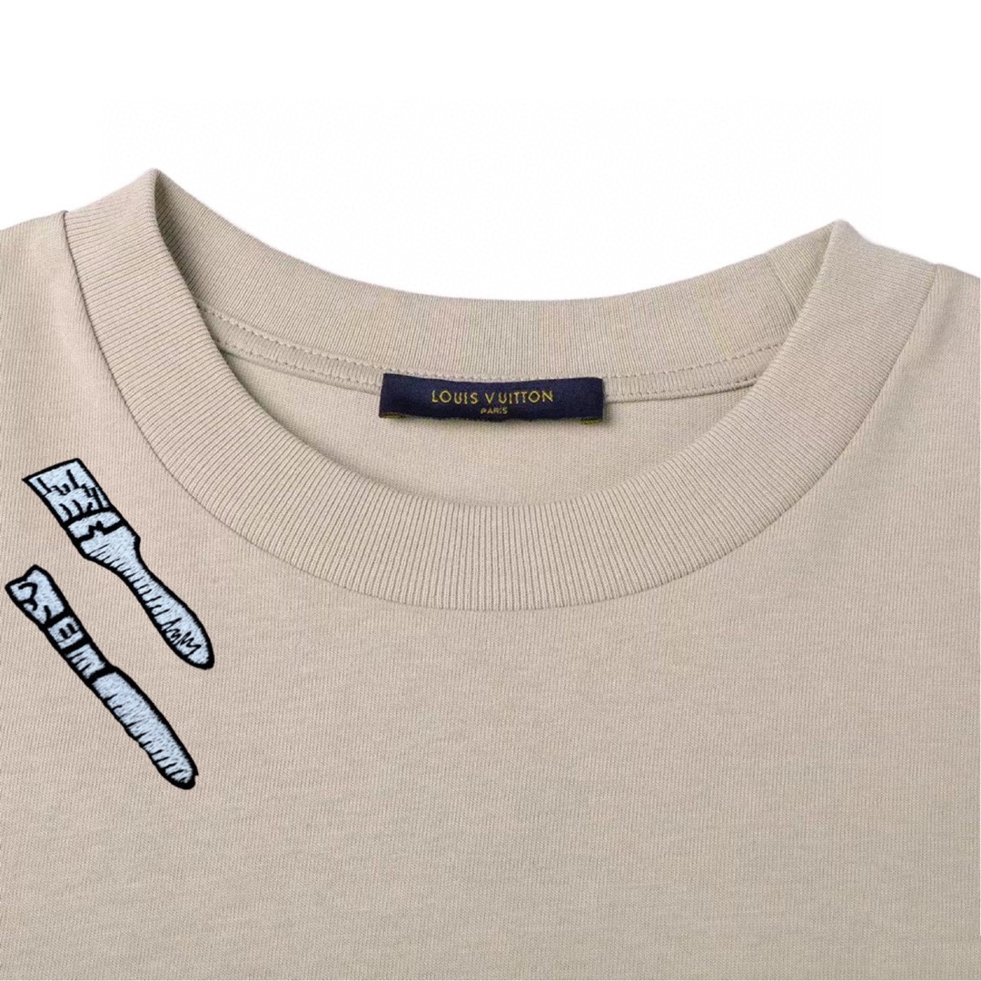 -Louis Vuitton/路易威登限定秀款园丁工具刺绣款短袖T恤