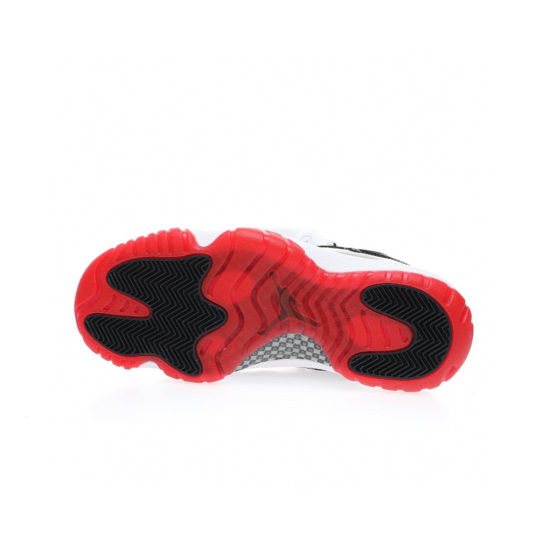 AJ11代邁克爾·喬丹低幫運動文化籃球鞋“黑紅2.0”