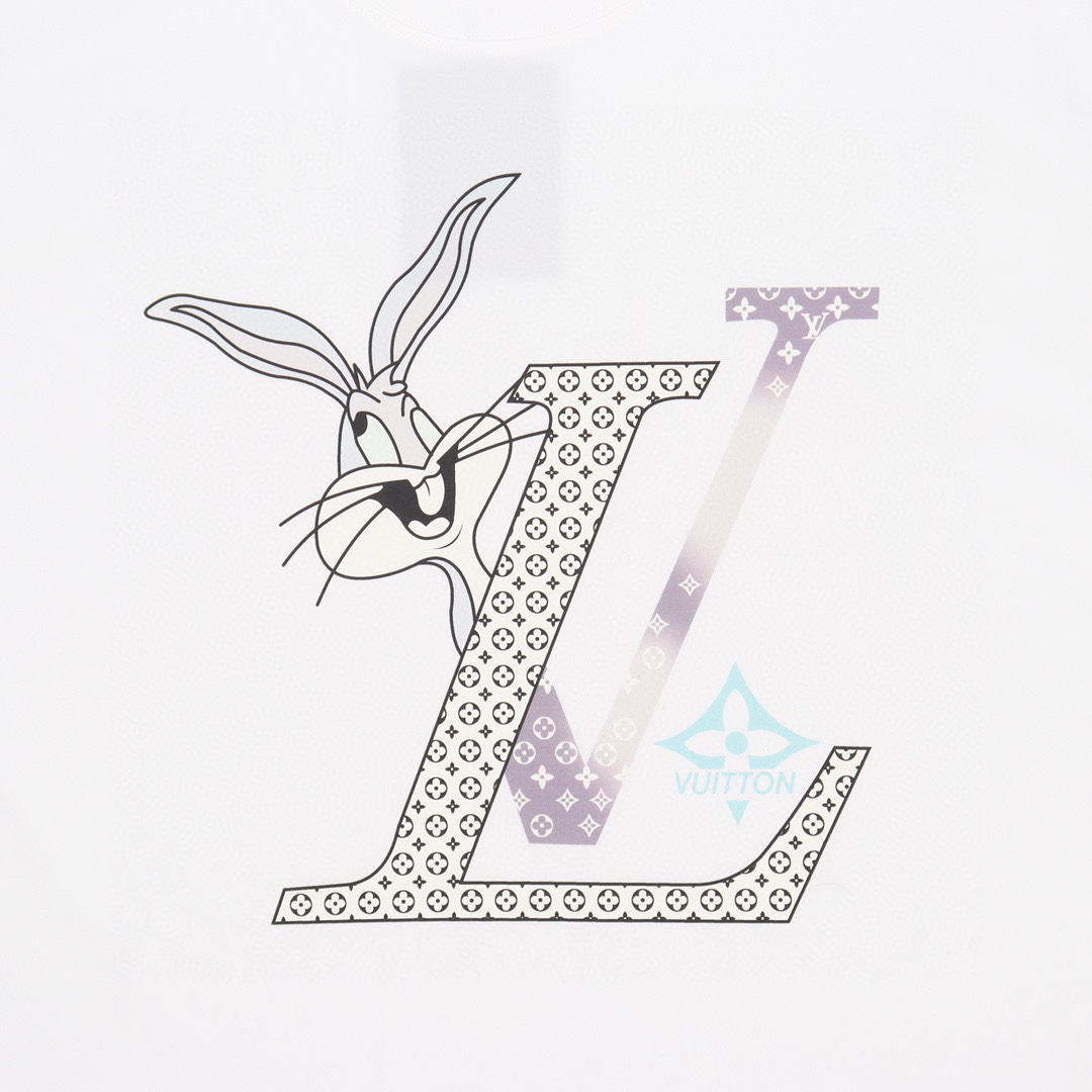 Louis Vuitton / LV路易威登卡通兔八哥印花字母T恤短袖