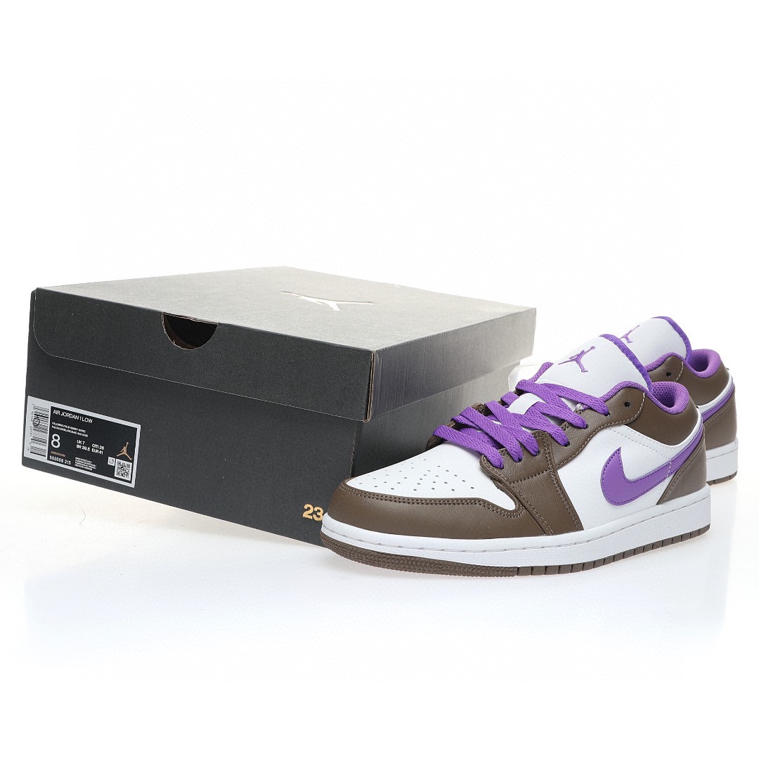Nike Air Jordan 1 “摩卡深棕白紫”