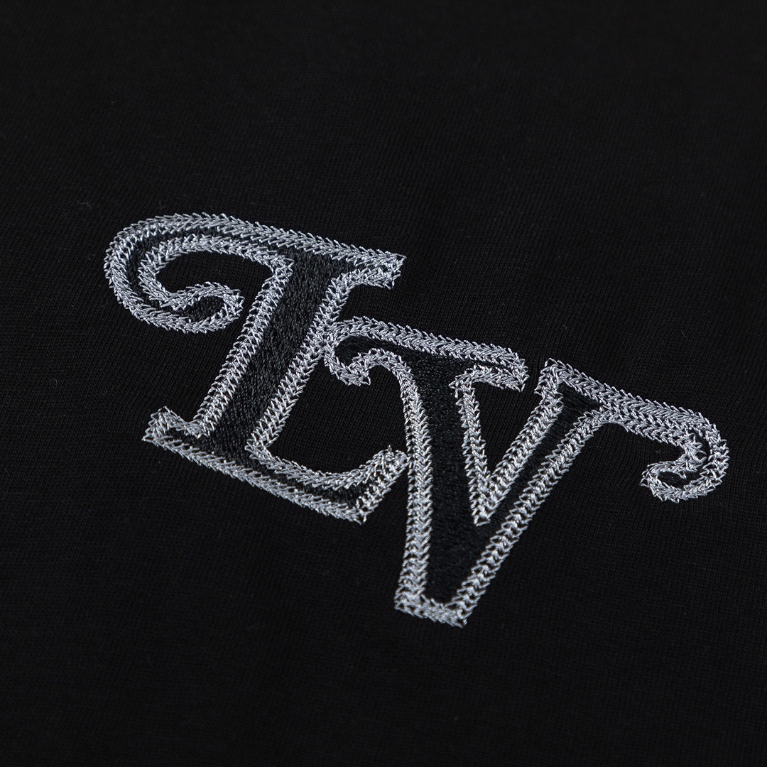 LouisVuitton路易威登LV 23SS logo字母刺繡短袖