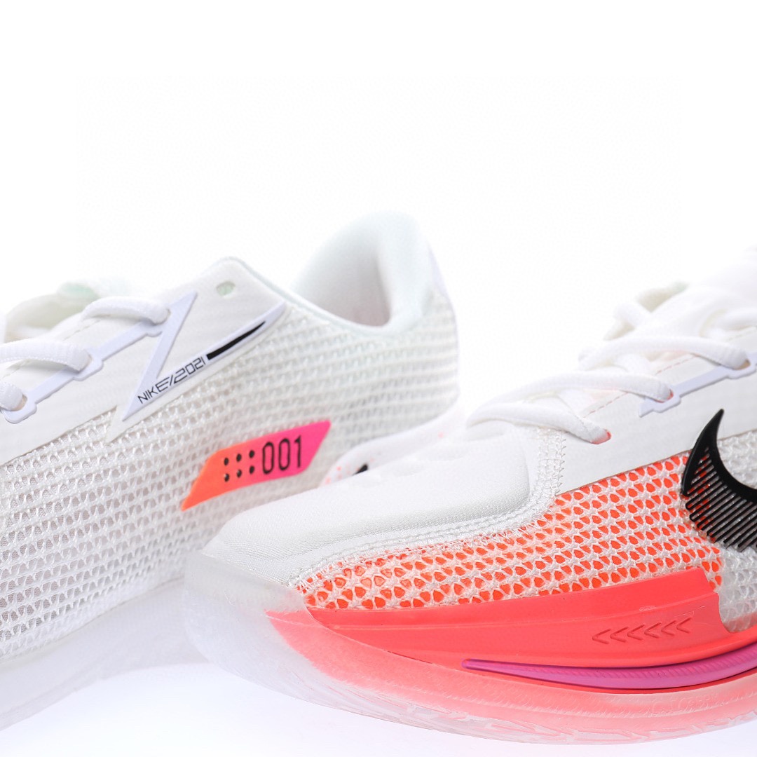 GT Cut EP"White Crimson"超跑級低幫休閒運動籃球鞋「白黑螢光紅粉」