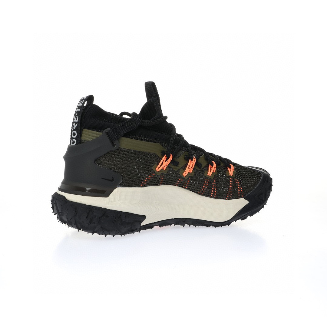 NIKE ACG Mountain Fly GTX SE Mid"Black/Olive Green"ACG山脈2代系列中幫戶外登山越跑徒步休閒運動鞋「網布黑橄欖綠橙」