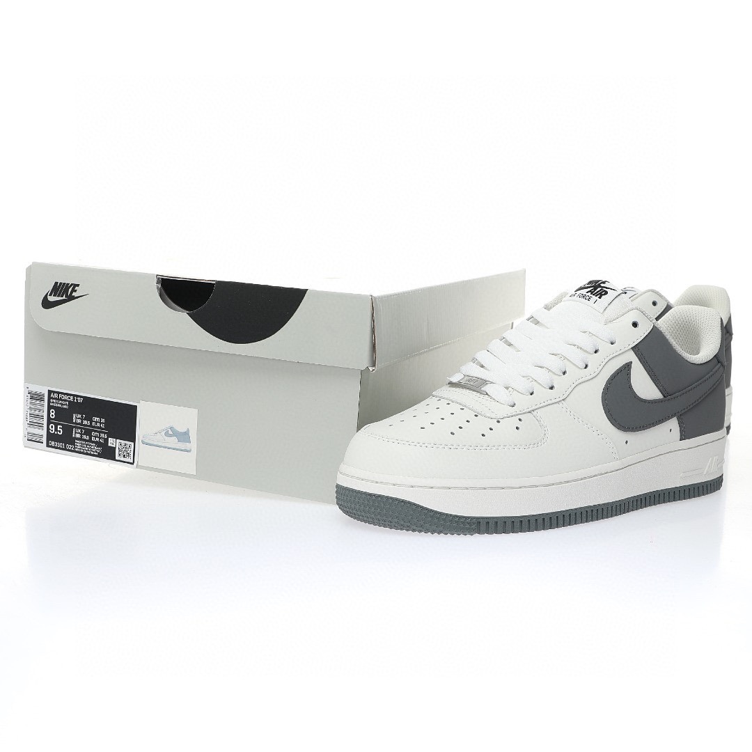 Nike Air Force 1 “皮革拼接米白奶奶灰”