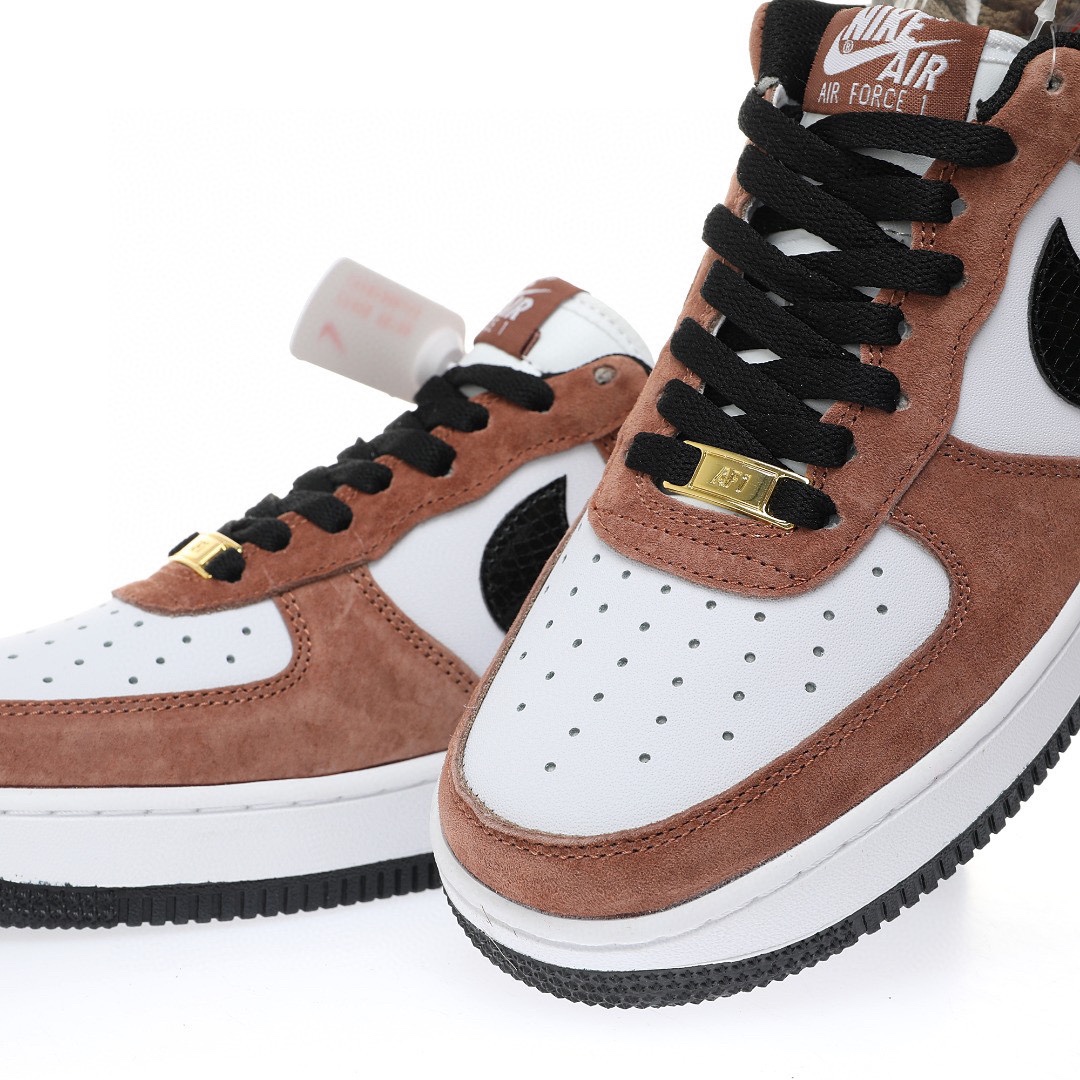 Nike Air Force 1 「可可棕白黑蛇紋」
