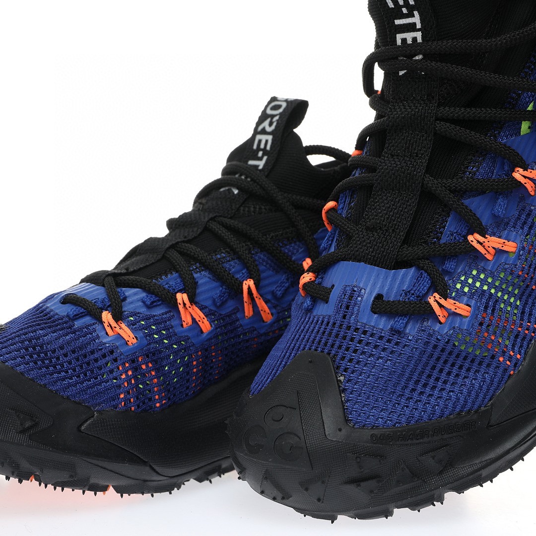 NIKE ACG Mountain Fly GTX SE Mid"Black/Royal Blue/Orange"ACG山脈2代系列中幫戶外登山越跑徒步休閒運動鞋「網布黑皇家藍橘」