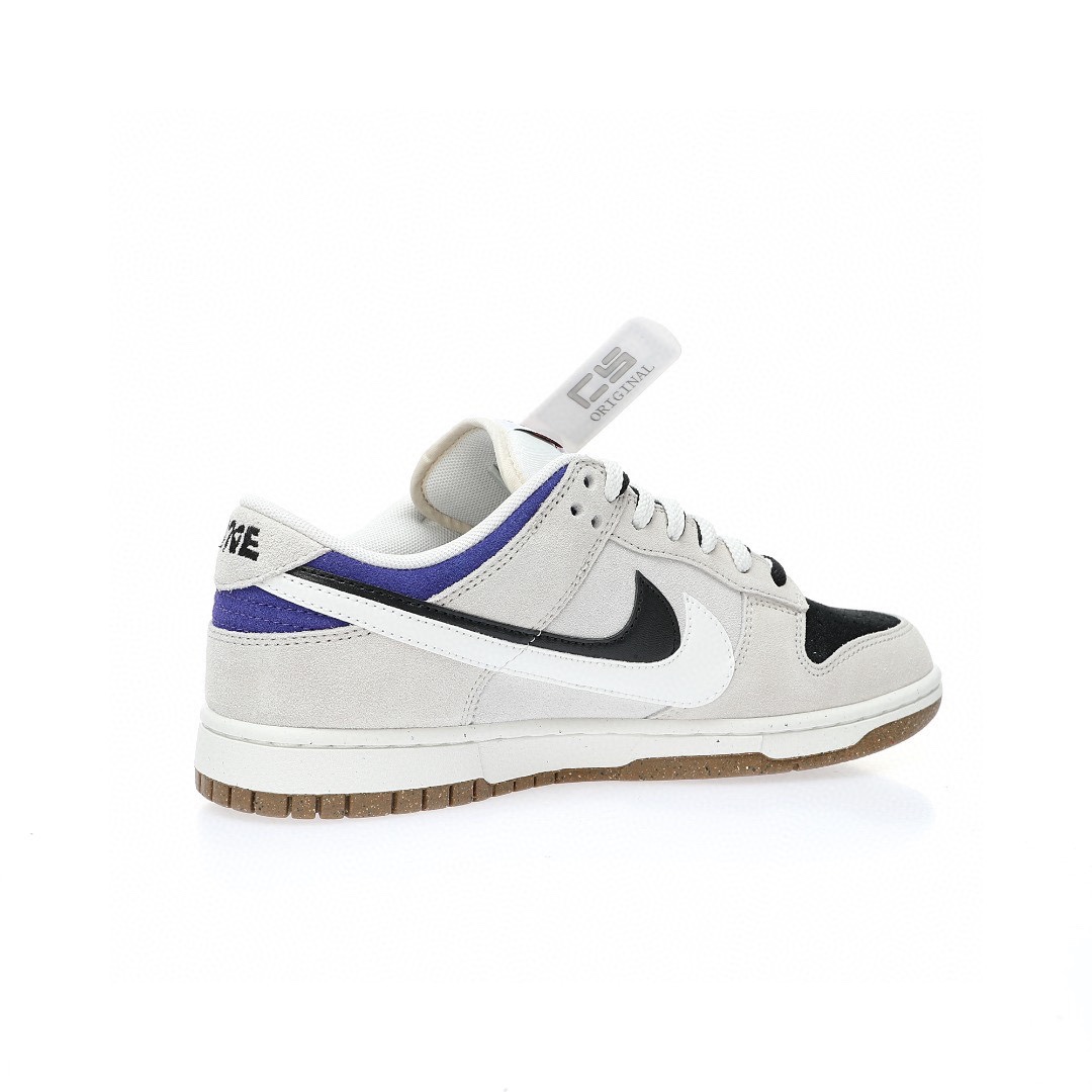 Dunk Low 浅灰树莓紫黑白双钩