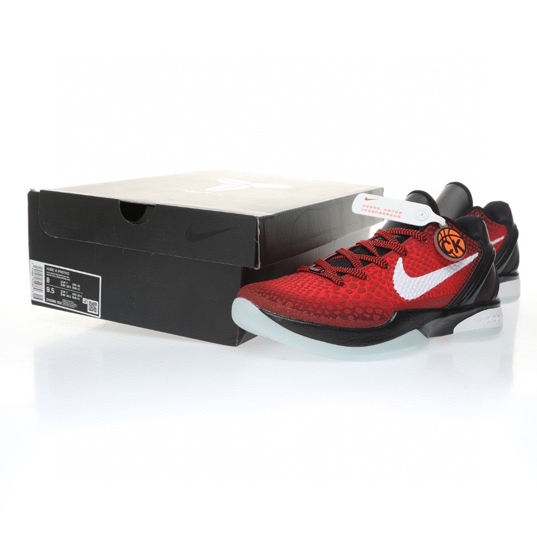 Nike ZOOM Kobe VI"All-Star"ZK6科比六代低幫運動籃球鞋「西部全明星紅黑白」