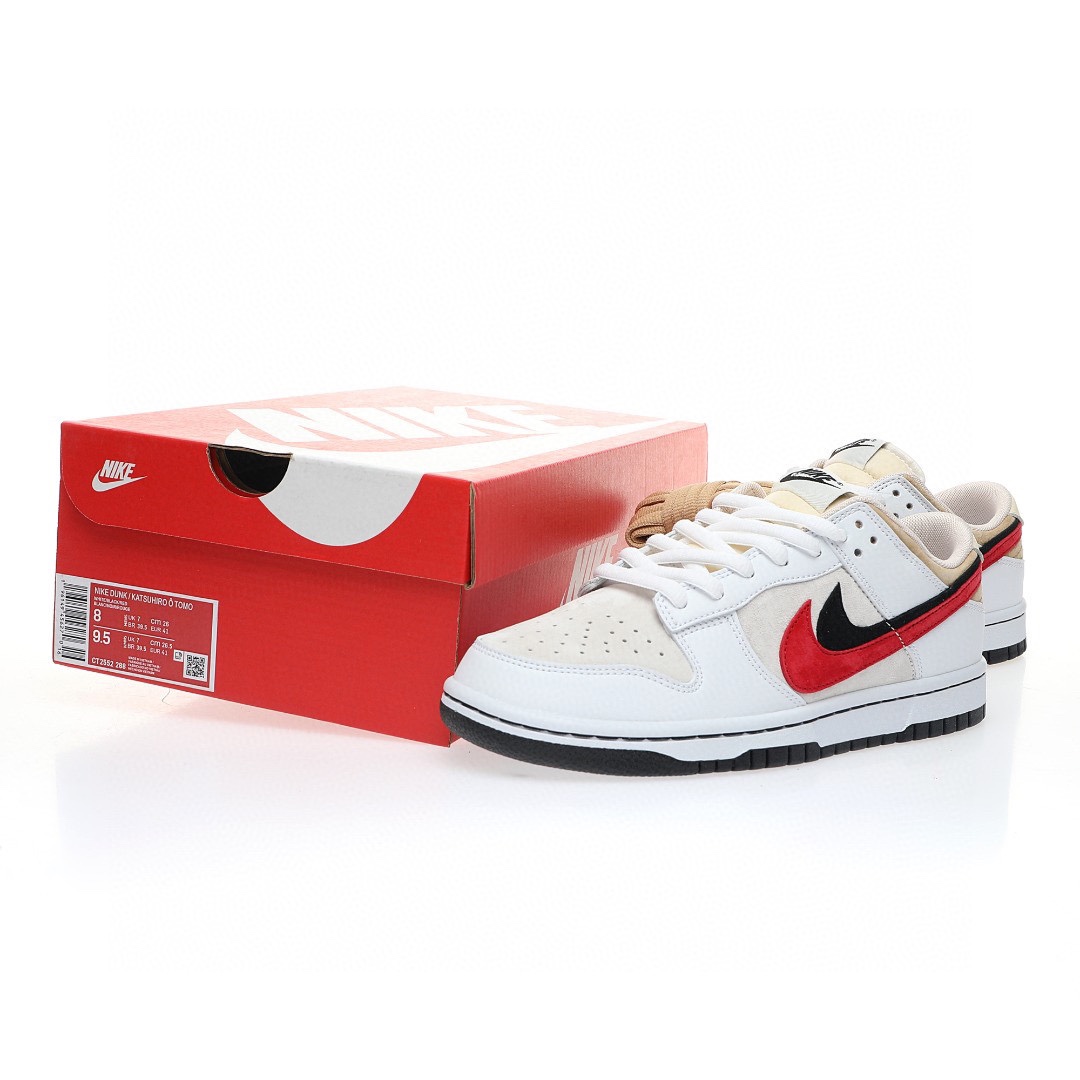 Dunk Low “白棕黑紅雙鉤”